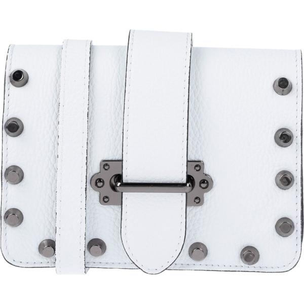 Borsa a mano petit in pelle martellata tinta unita Studio Moda tinta unita