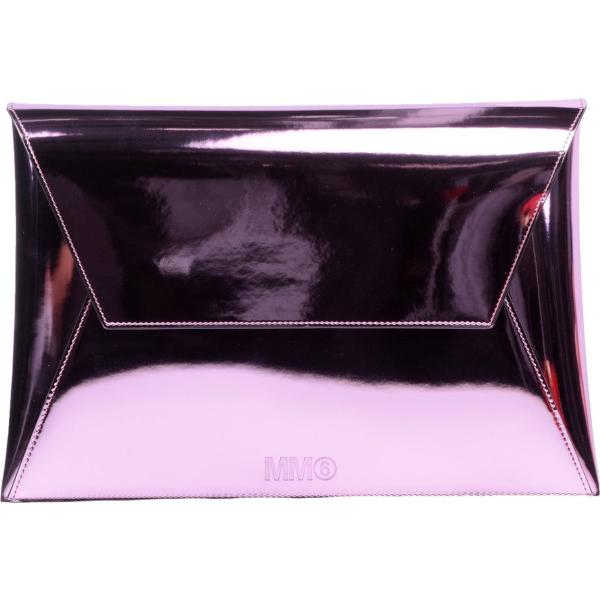 borse a mano Mm6 Maison Margiela viola tinta unita