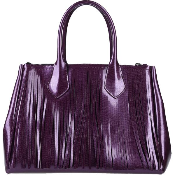 borse a mano Gum By Gianni Chiarini viola tinta unita