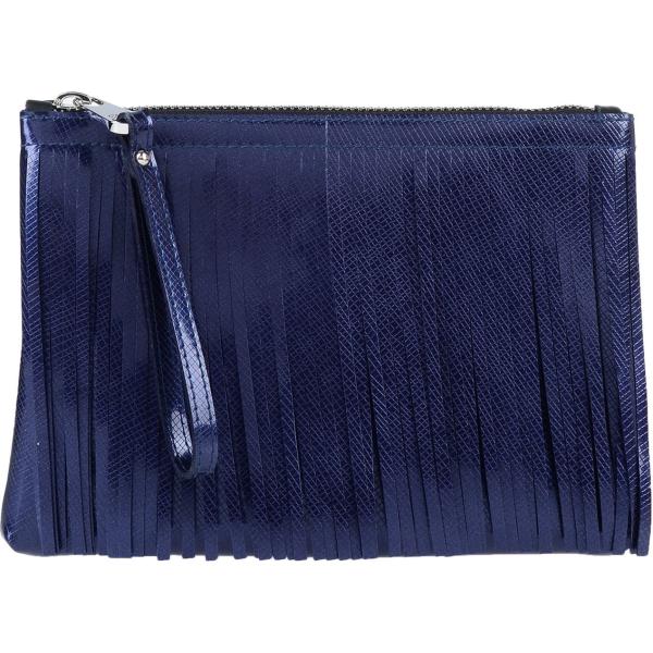 borse a mano Gum By Gianni Chiarini blu tinta unita