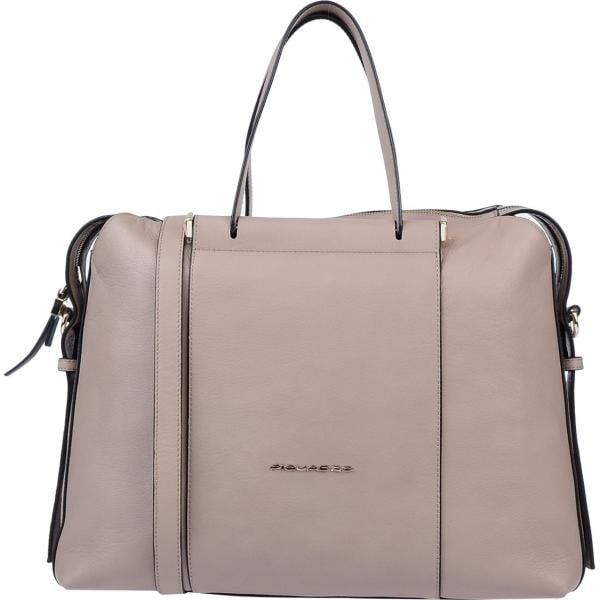 Borsa da lavoro cartella taglia media con zip interno foderato tinta unita Piquadro tinta unita