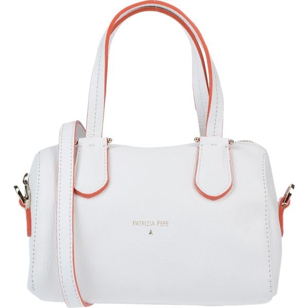 Borsa a mano mini in pelle martellata con zip tinta unita Patrizia Pepe tinta unita