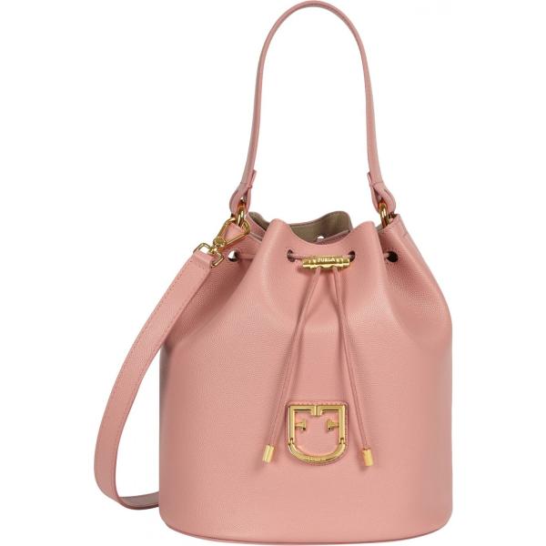 borse a mano Furla rosa tinta unita