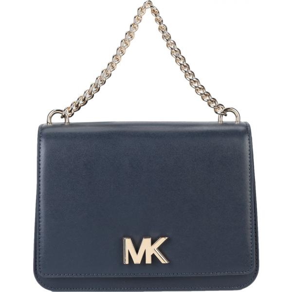 borse a cartella Michael Michael Kors blu tinta unita
