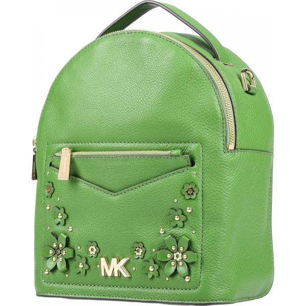 zaini Michael Michael Kors verde tinta unita