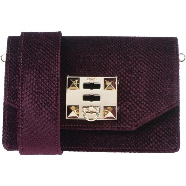 borsa a spalla Salar viola tinta unita