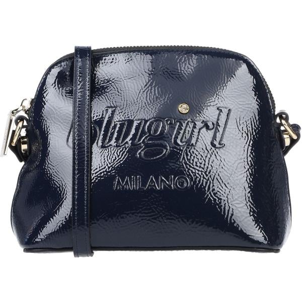 Borsa a tracolla mini con strass effetto vernice con zip interno foderato in pelle sintetica tinta unita Blugirl Blumarine tinta unita