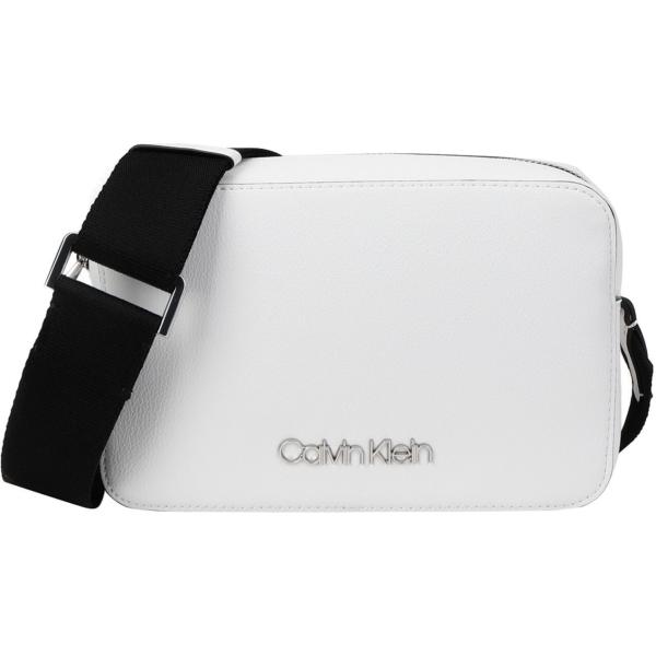 Borsa a tracolla mini con zip interno sfoderato in pelle sintetica tinta unita Calvin Klein tinta unita