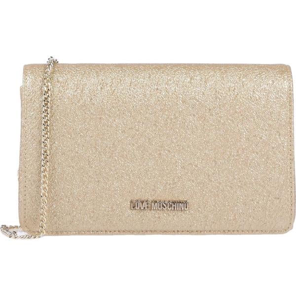 Borsa a mano mini effetto laminato in pelle sintetica tinta unita Love Moschino tinta unita