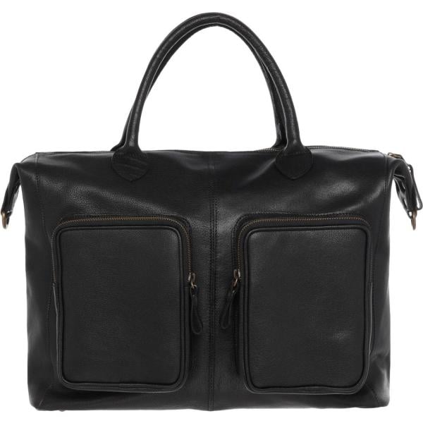 Borsa da lavoro taglia media doppio manico interno foderato tinta unita Corsia tinta unita