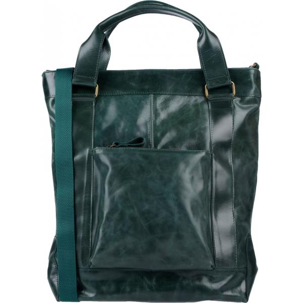 borsa a mano Corsia verde tinta unita