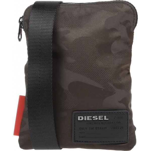 Borsa a tracolla mini fantasia con zip interno foderato Diesel military