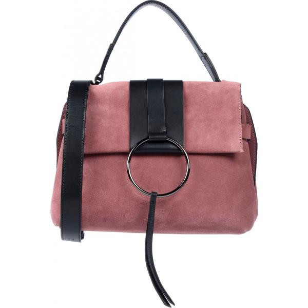 Borsa a mano con manico effetto scamosciato taglia media interno foderato tinta unita Gianni Chiarini tinta unita