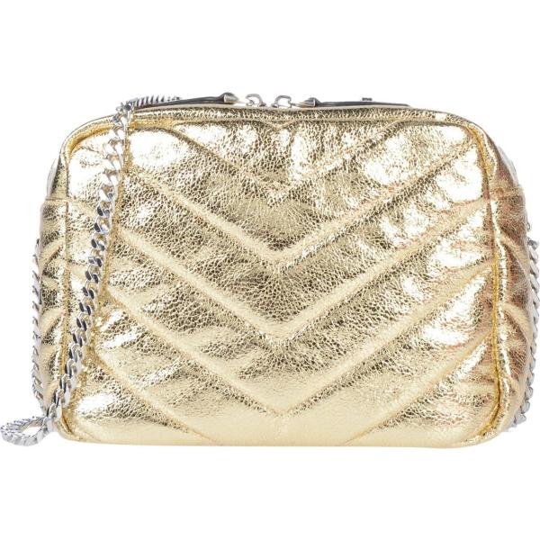 Borsa a tracolla mini in pelle martellata con zip interno foderato tinta unita La Carrie tinta unita