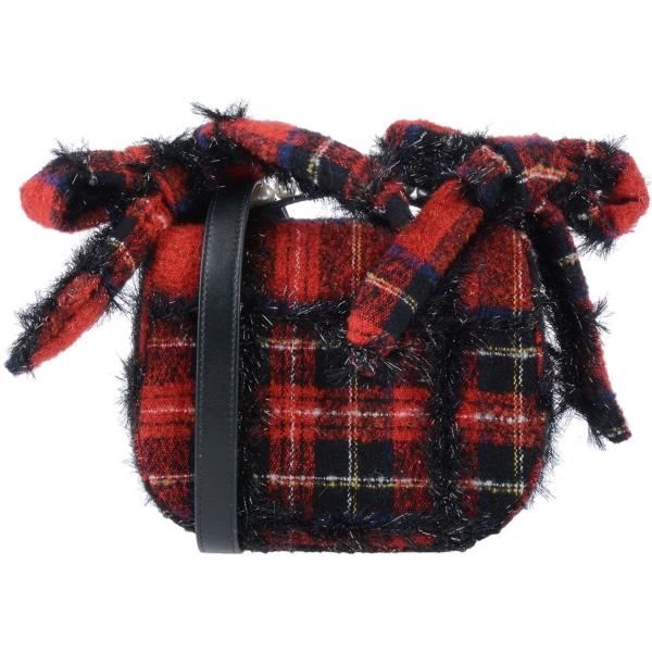 Borsa a tracolla mini contrasto con perline interno foderato Simone Rocha scozzese