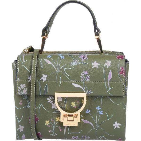 Borsa a tracolla mini con manico fantasia multicolore a scatto in pelle Coccinelle multicolore