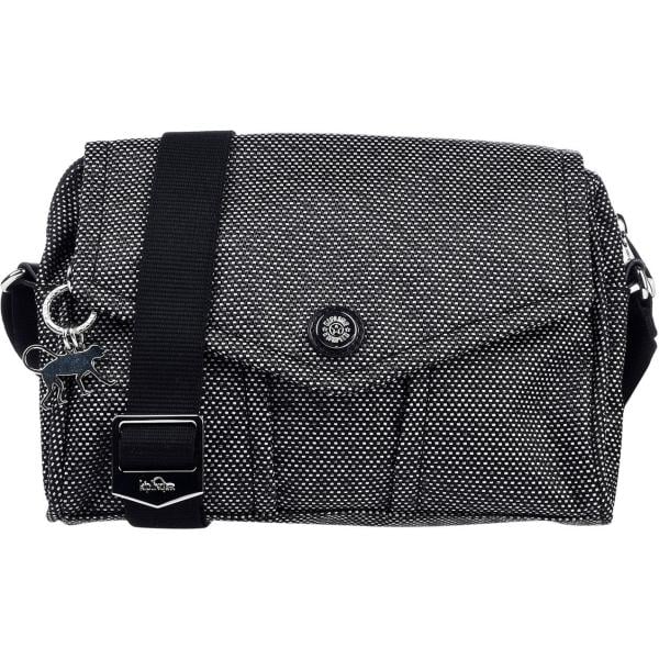 Borsa a tracolla fantasia taglia media con zip interno foderato in tessuto tecnico Kipling multicolore