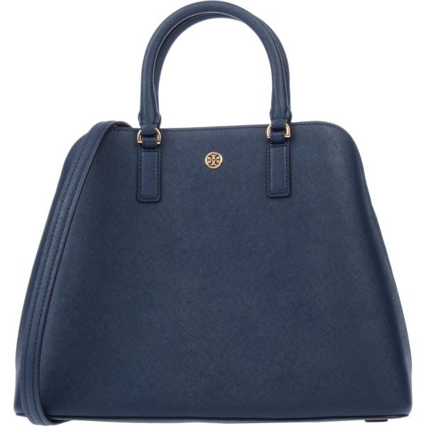 Borsa a mano taglia media con zip interno foderato tinta unita Tory Burch tinta unita
