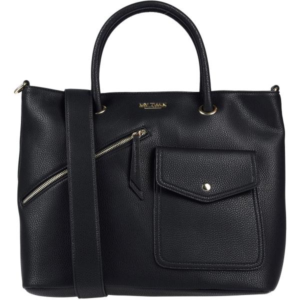 Borsa a mano maxi con zip in pelle sintetica tinta unita My Twin Twinset tinta unita