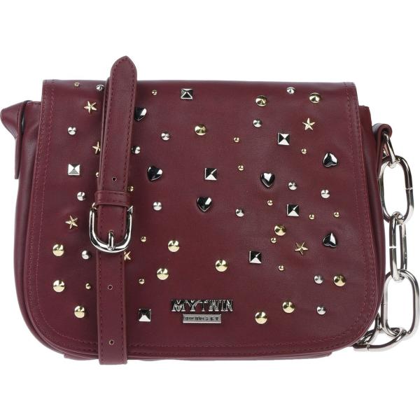 Borsa a tracolla mini con borchie interno foderato in pelle sintetica tinta unita My Twin Twinset tinta unita