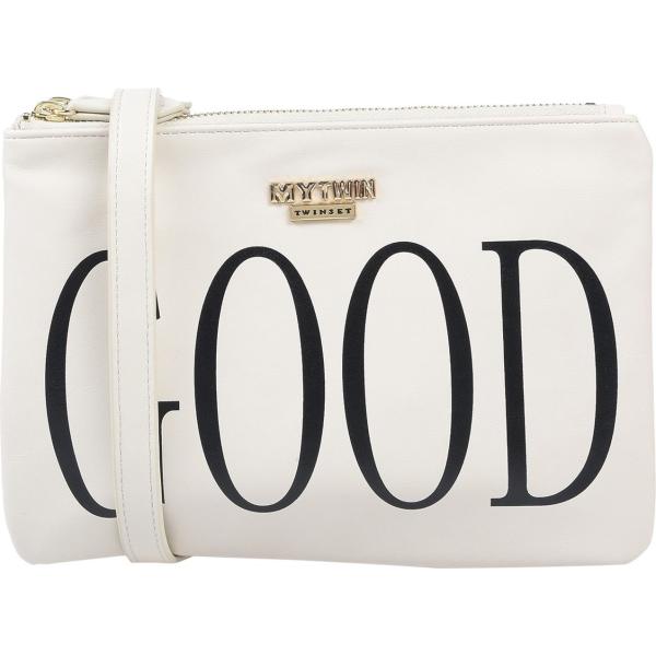 Borsa a tracolla mini con stampa e zip interno foderato tinta unita My Twin Twinset con stampe