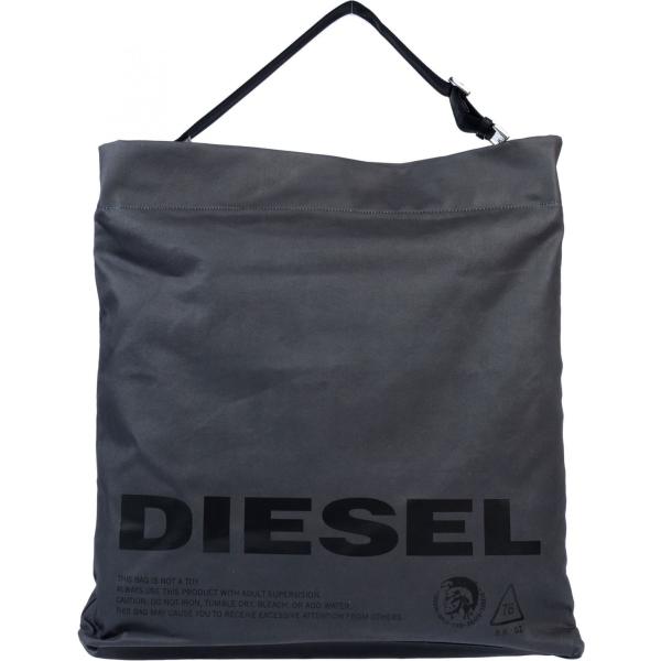 borsa a spalla Diesel grigio con stampe