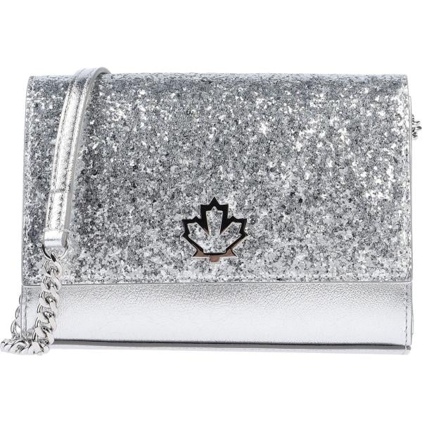 borse a spalla Dsquared2 grigio tinta unita