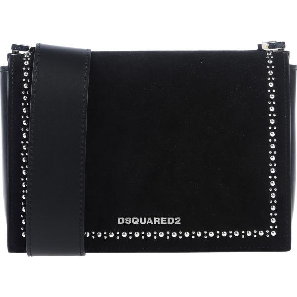 Borsa a tracolla mini effetto scamosciato interno foderato tinta unita Dsquared2 tinta unita