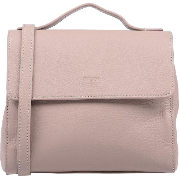 Borsa a mano mini con manico in pelle martellata con zip interno foderato tinta unita Giudi tinta unita