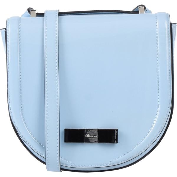 borse a tracolla Blumarine blu tinta unita