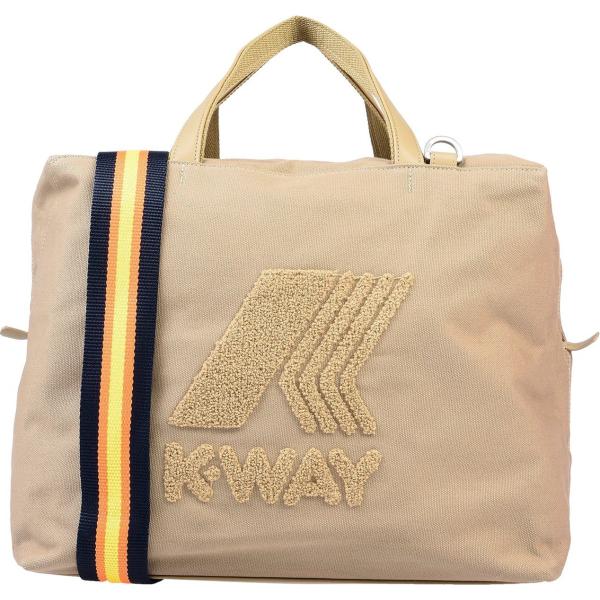 borse a mano K-Way marrone tinta unita