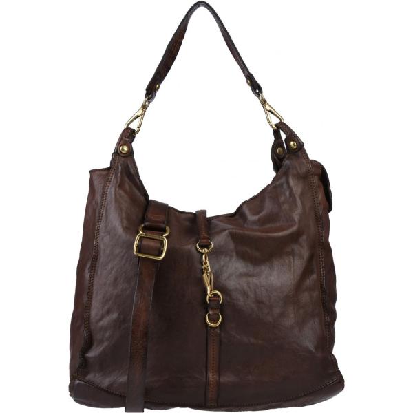 borsa a mano Campomaggi nero tinta unita