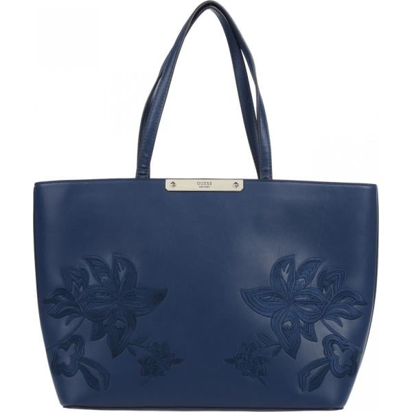 borse a mano Guess blu tinta unita