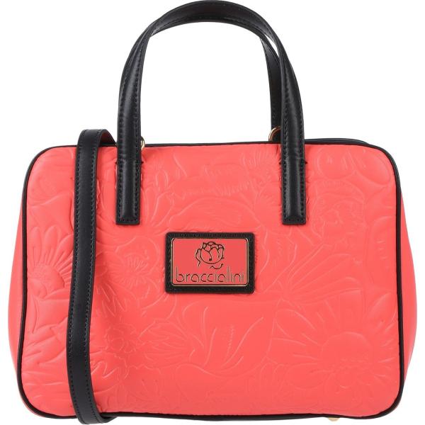 borse a mano Braccialini arancione tinta unita