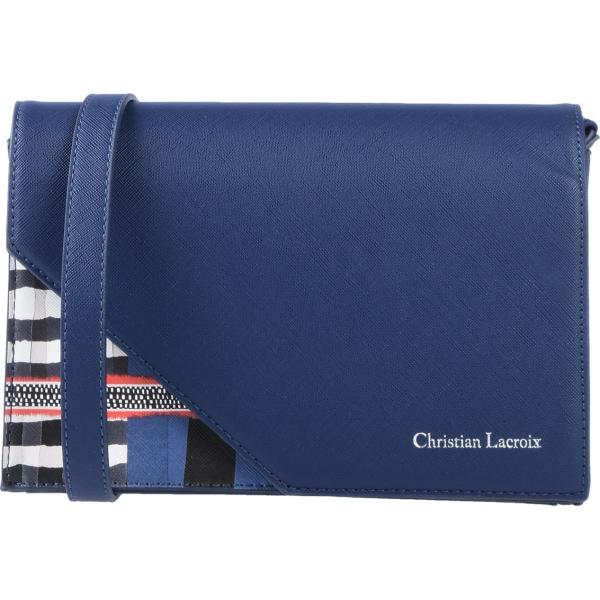borse a spalla Christian Lacroix blu tinta unita