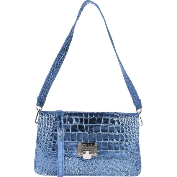 borse a spalla Marc Ellis blu con stampe