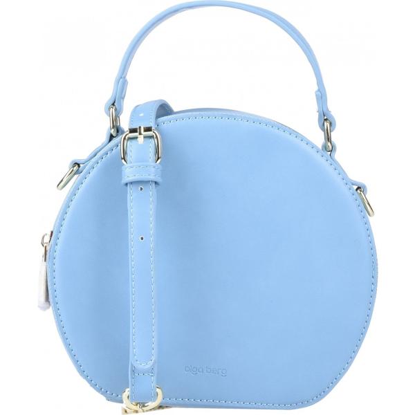 borsa a tracolla Olga Berg blu tinta unita