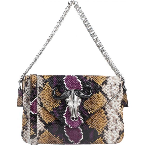 borse a mano Just Cavalli viola animalier