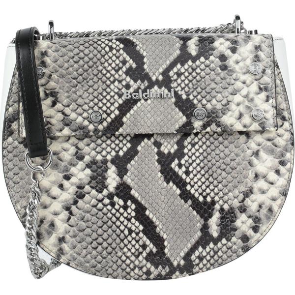 borsa a tracolla Baldinini grigio animalier