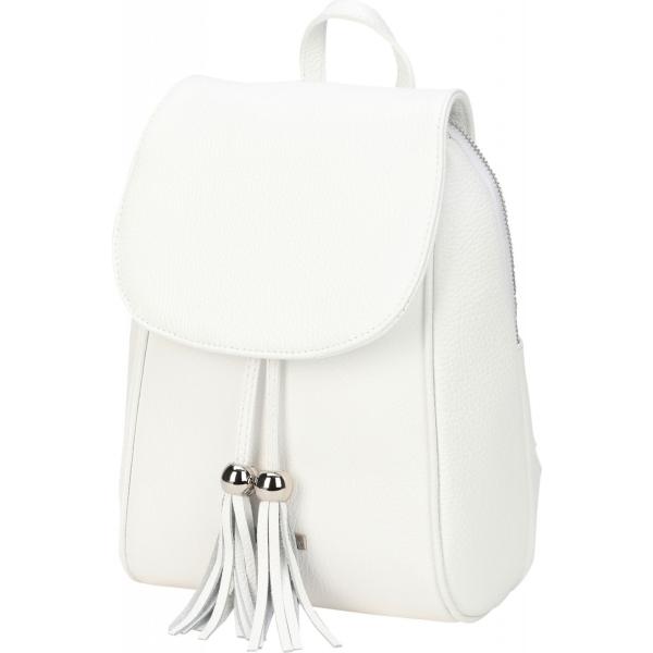 zaini Tuscany Leather bianco tinta unita