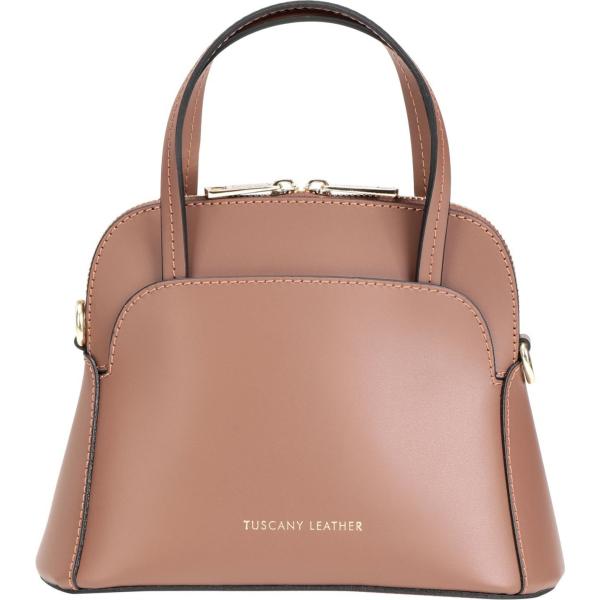 borse a spalla Tuscany Leather marrone tinta unita