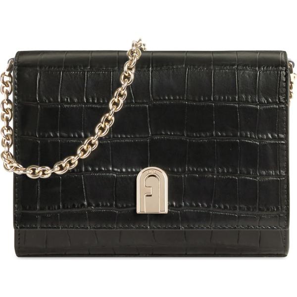 borse a mano Furla nero tinta unita