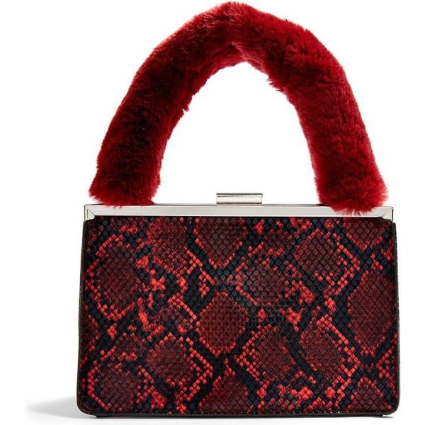 borse a mano Topshop nero animalier