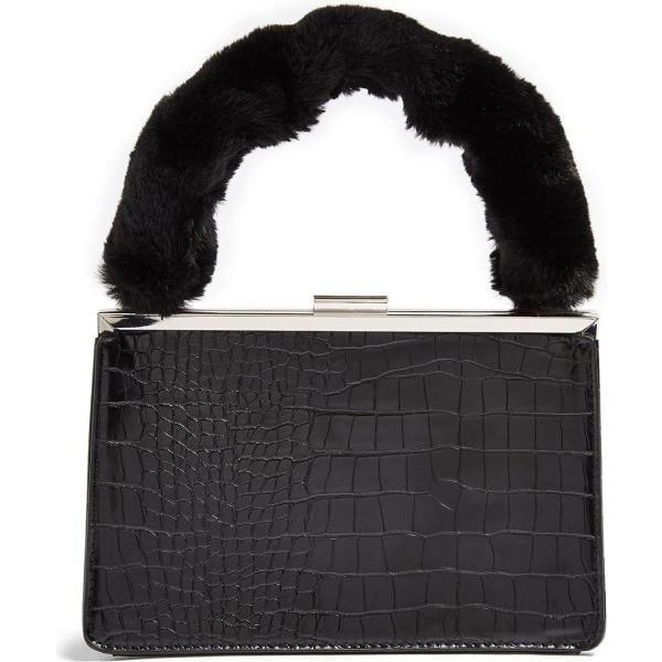 borse a mano Topshop grigio con stampe