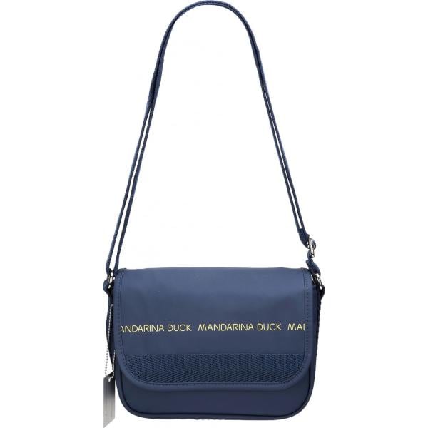 borse a tracolla Mandarina Duck blu tinta unita