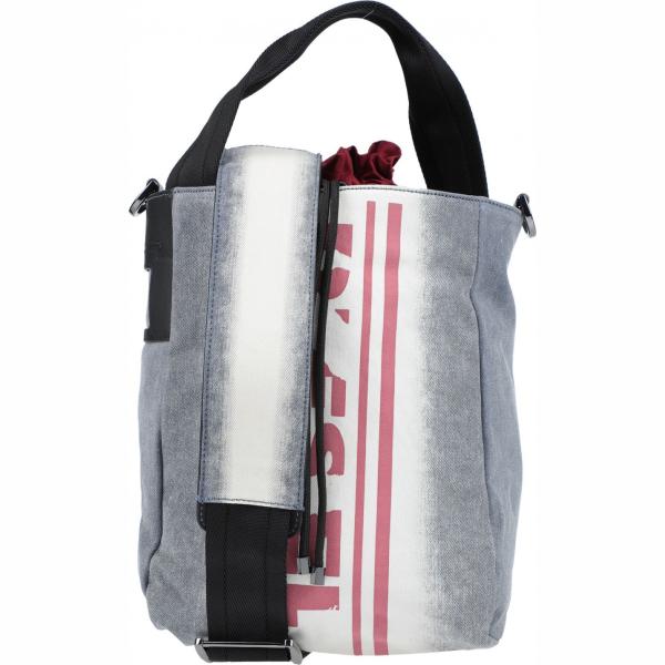 Borsa a mano con manico fantasia multicolore taglia media con coulisse interno foderato in pelle sintetica con tracolla removibile Diesel multicolore fantasia