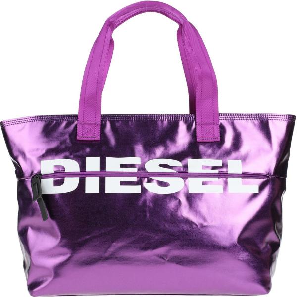 borse a mano Diesel viola tinta unita