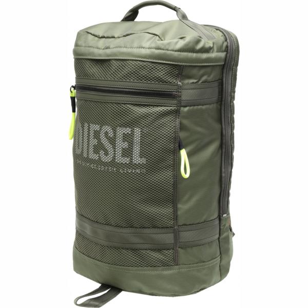 borse sportive Diesel verde tinta unita