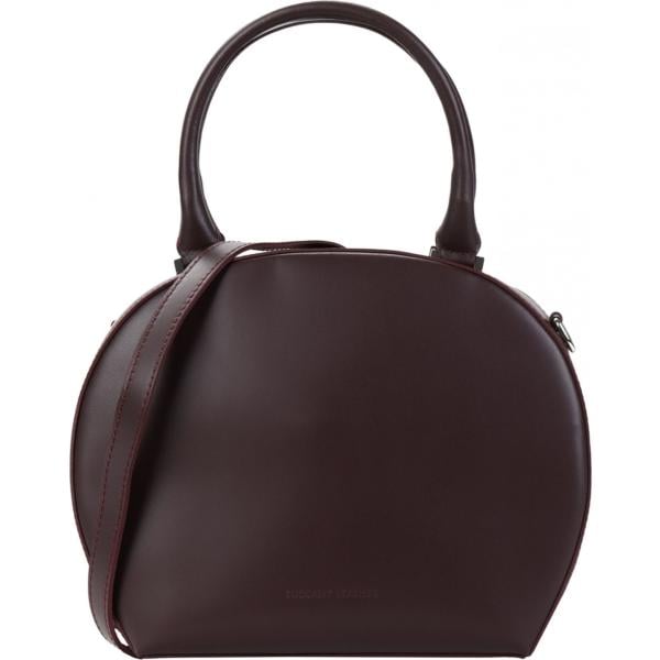borse a spalla Tuscany Leather rosso tinta unita
