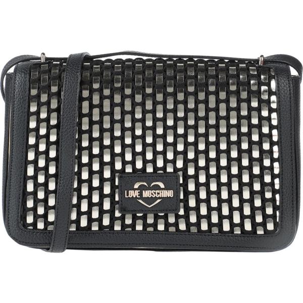 borse a spalla Love Moschino nero tinta unita